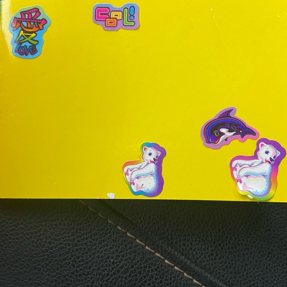 Lisa Frank Vintage Markie Sticker Book bill for size comparison & not included - Picture 8 of 12
